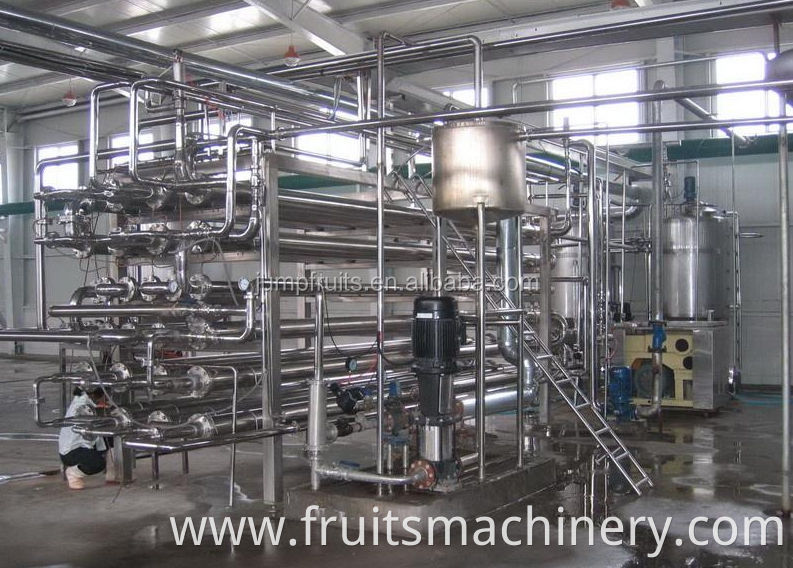 stainless steel fruit apple / orange /guava jam / puree processing machine